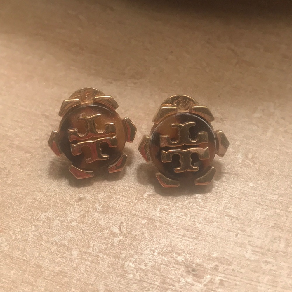 Tory Burch tortoise shell earrings